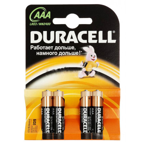 Элемент питания Duracell LR03 ААА
