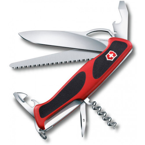 Нож перочинный VICTORINOX RangerGrip 79 0.9563.MC 130мм красный/черный