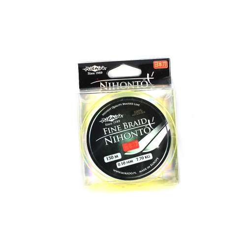 Шнур плетеный Mikado Nihonto Fine Braid Fluo 150м.
