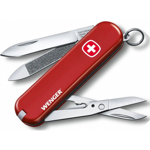 Перочинный нож Victorinox Wenger (0.6423.91) 65мм 7функц. красный