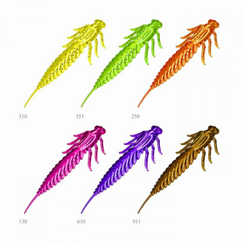 Приманка ZUB-LARVA  60мм(2,4") 7шт